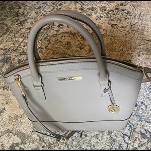 Anne Klein Grey Shoulder or Handbag, Black Lining
